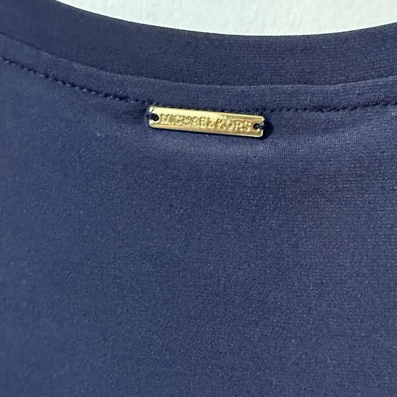 Michael Kors womens dress size 3X Sheath Navy Blue Cutout Strappy Sleeve NWT - Picture 8 of 8